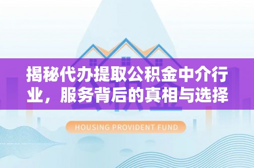镇沅揭秘代办提取公积金中介行业，服务背后的真相与选择指南