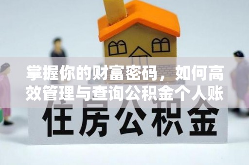 镇沅掌握你的财富密码，如何高效管理与查询公积金个人账户信息