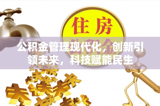 镇沅公积金管理现代化，创新引领未来，科技赋能民生