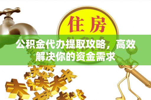 镇沅公积金代办提取攻略，高效解决你的资金需求