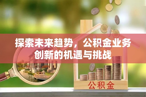 镇沅探索未来趋势，公积金业务创新的机遇与挑战